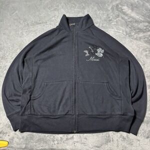 VTG Y2K Maui Hawaii Rhinstone Full Zip Jacket Womens Size L Retro Casual Comfort